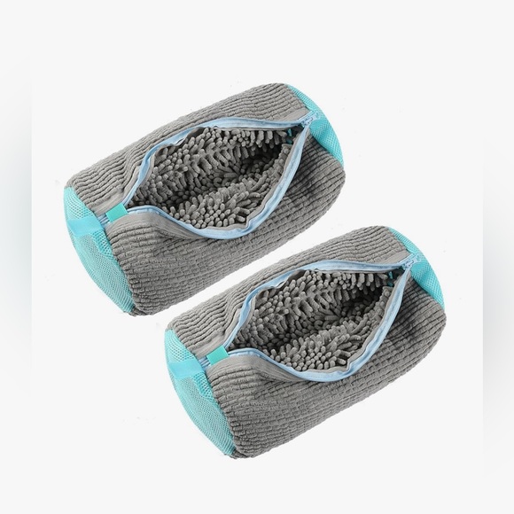 NEW Washing Machine 2 Pk Reusable Cleaning Laundry Shoe Bag Gray - Picture 1 of 7